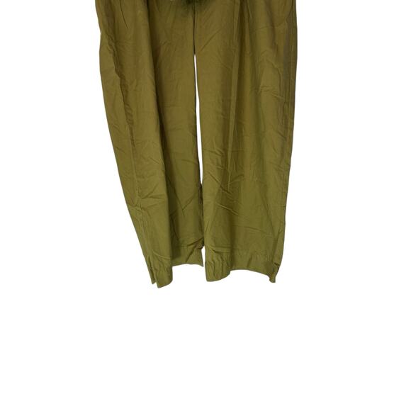J.Crew Poplin Tie Waist Pants Women's Green Casual Basic Forest Gremlin Size 4 - Picture 4 of 11
